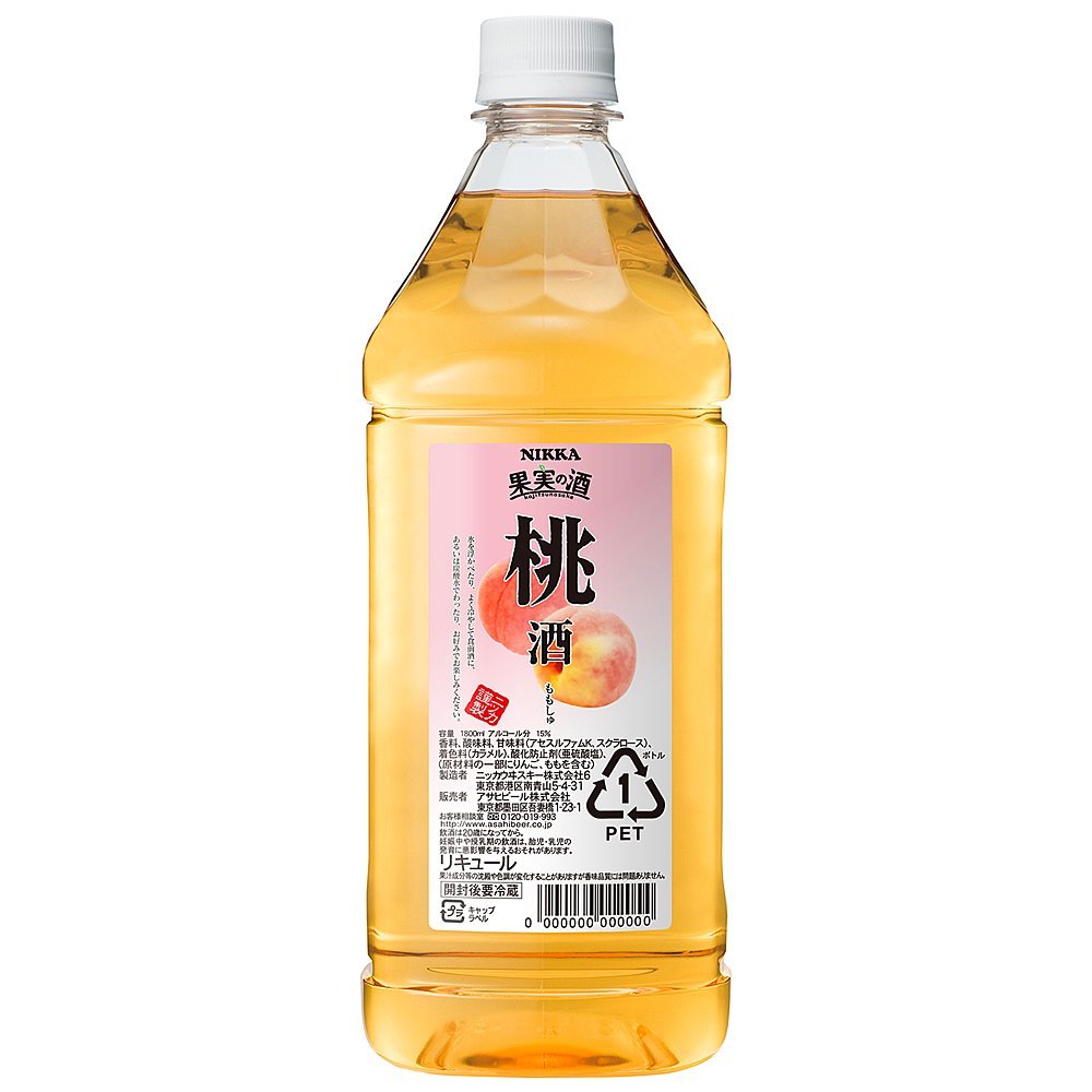 アサヒ 果実の酒 桃酒の写真
