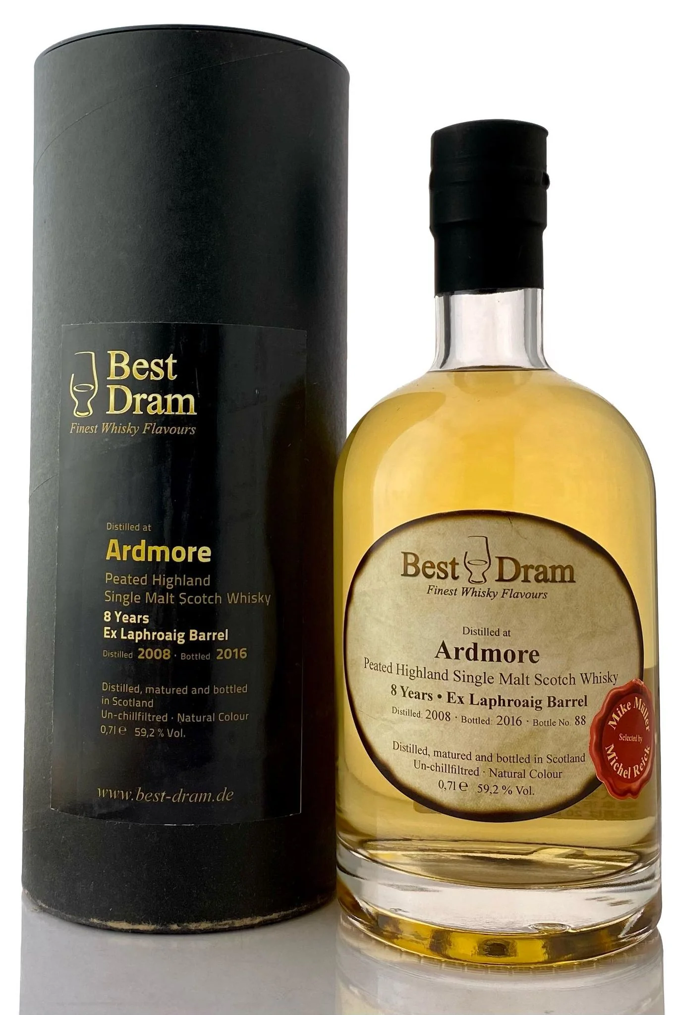アードモア8年 2008 ラフロイグバレルの写真